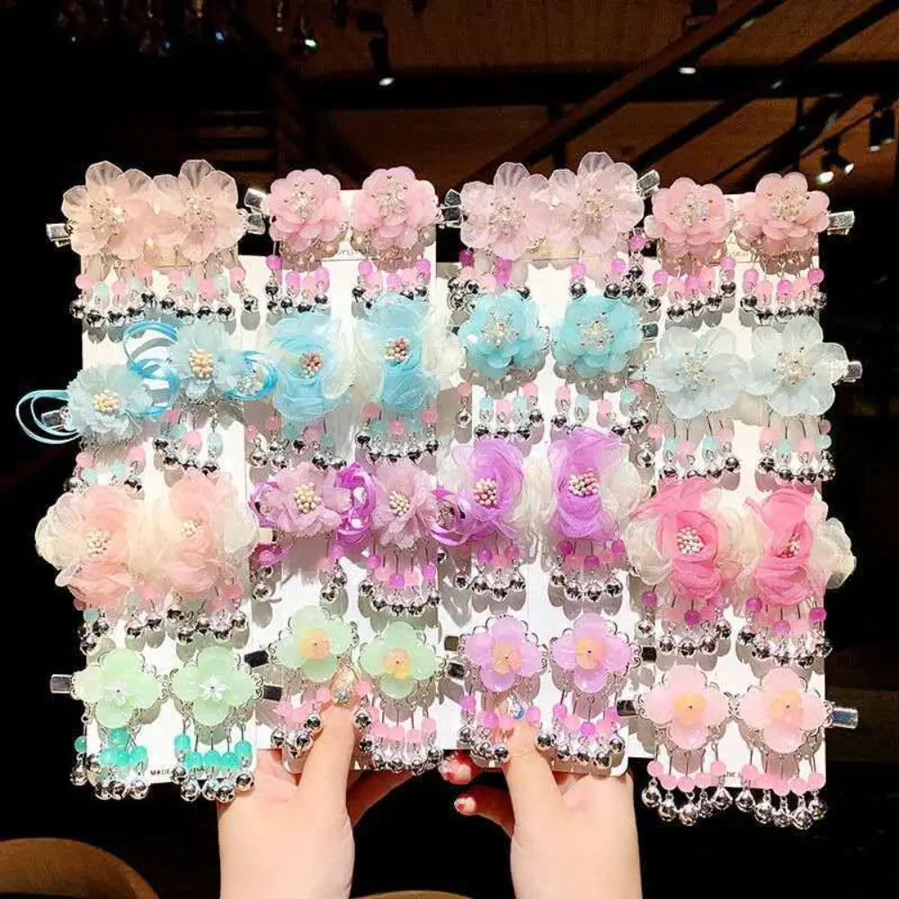 Детские аксессуары для волос из смолы высокого качества, Шпилька для волос в старинном стиле из сплава в форме веера, Шпилька для волос в виде костюма Тан