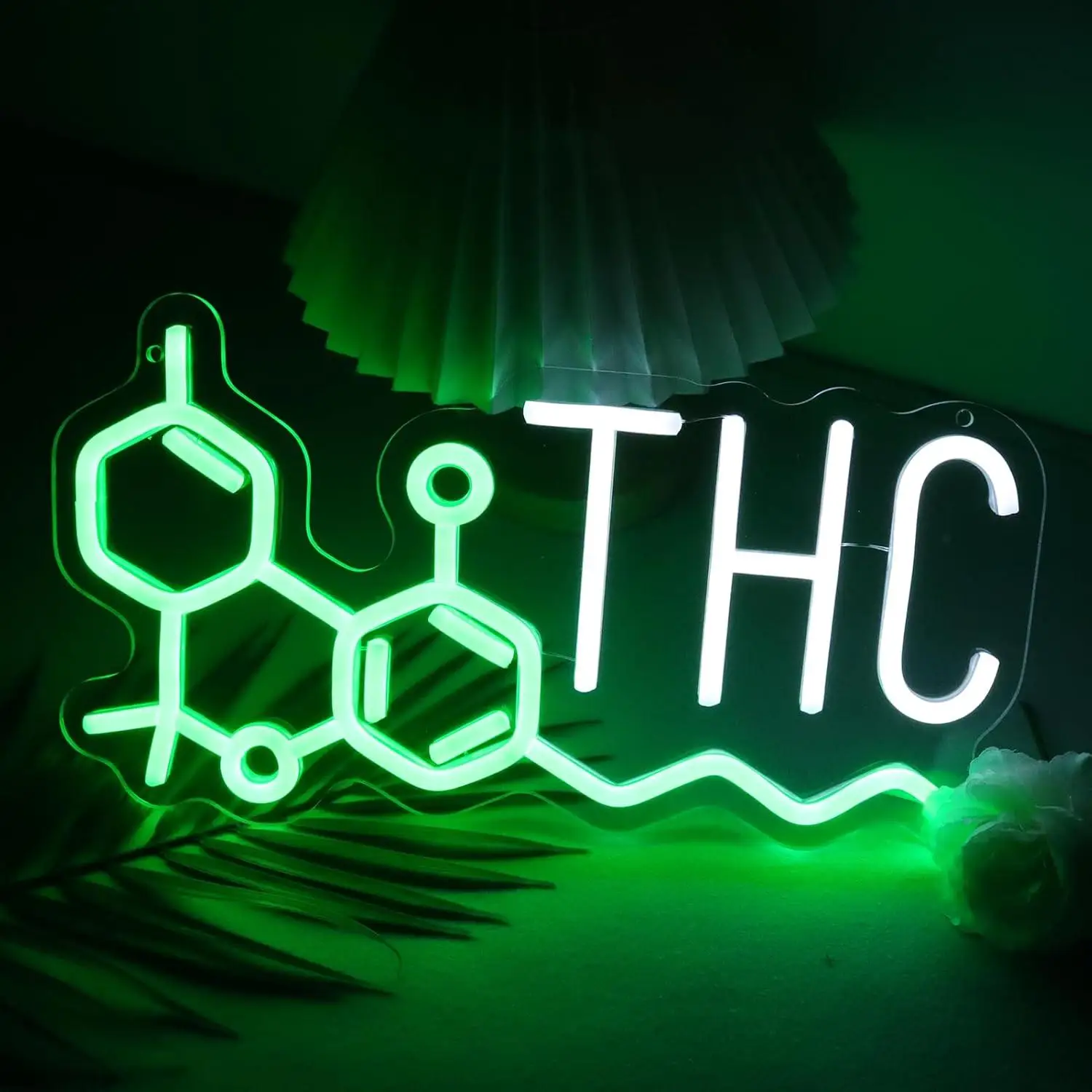 

Неоновая вывеска THC с USB-питанием, регулируемая LED-подсветка для магазинов табачных изделий, кальянных, баров, пабов, мужских уголков, декора для вечеринок