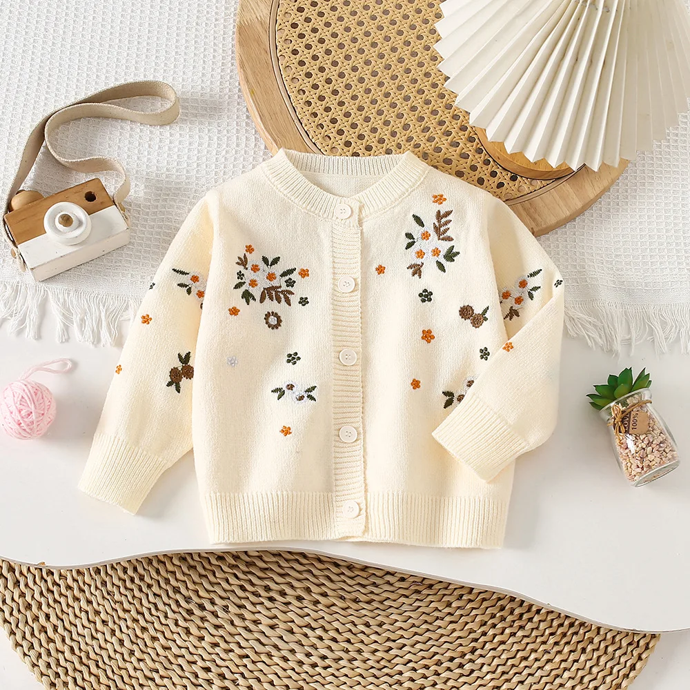 Winter Sweater Kids Knitwear, Playful Knit Toddler Boy Girl, Baby Clothes Essential Style