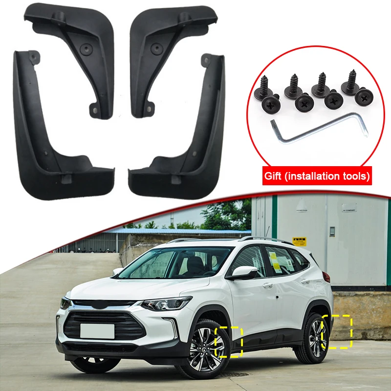 

Car Styling For Chevrolet Tracker 2019-2023 ABS Car Mud Flaps Splash Guard Mudguards MudFlaps Front Rear Fender Auto Accessories