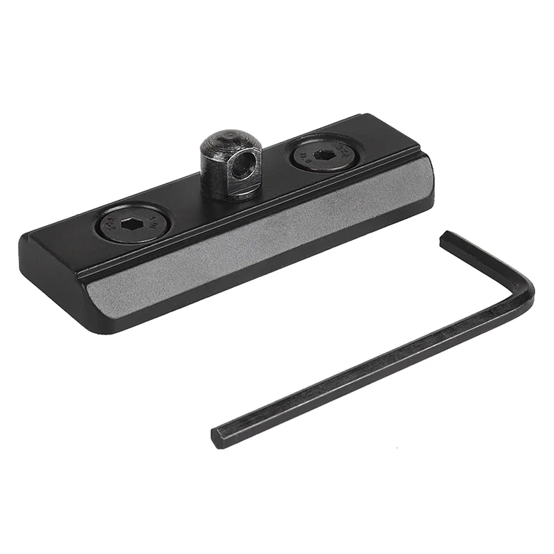 MLOK Bipod Adapter Mount Sling Stud Aluminum Alloy Mount Includes 2 T-Nuts 2 Screws And 1 Wrench Compatible For Hunting