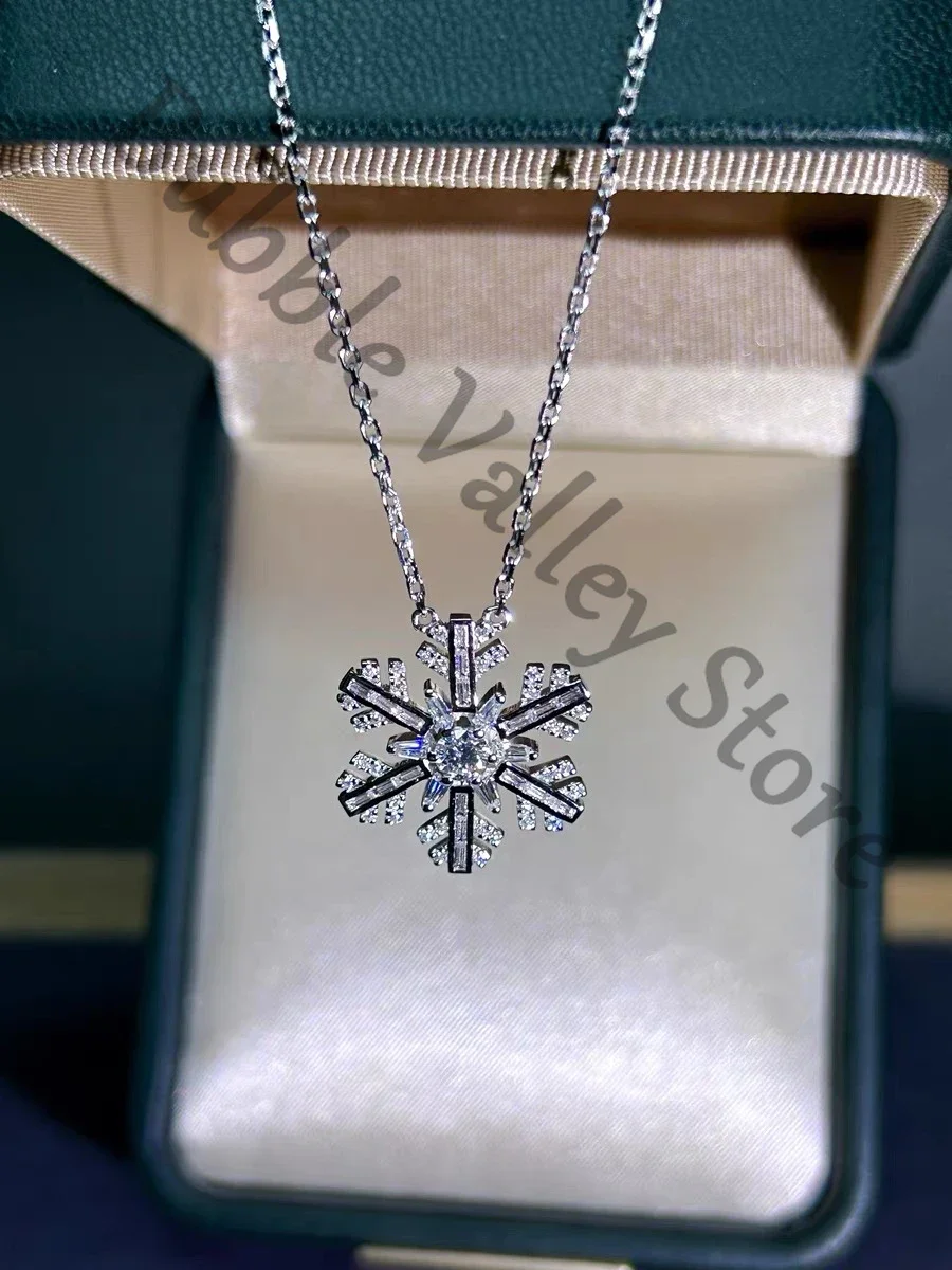 

Anime Love and Deepspace Zayne Cosplay Snowflake Clavicle Necklace Cartoon Sterling Silver Amulet Pendants Garniture Xmas Gift