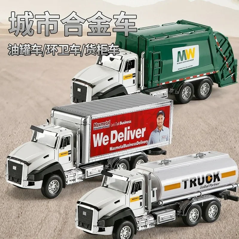 

Комбинированный набор строительной машины из сплава, модель игрушечного легкосплавного автомобиля, экскаватор, пожарная машина, детский подарок