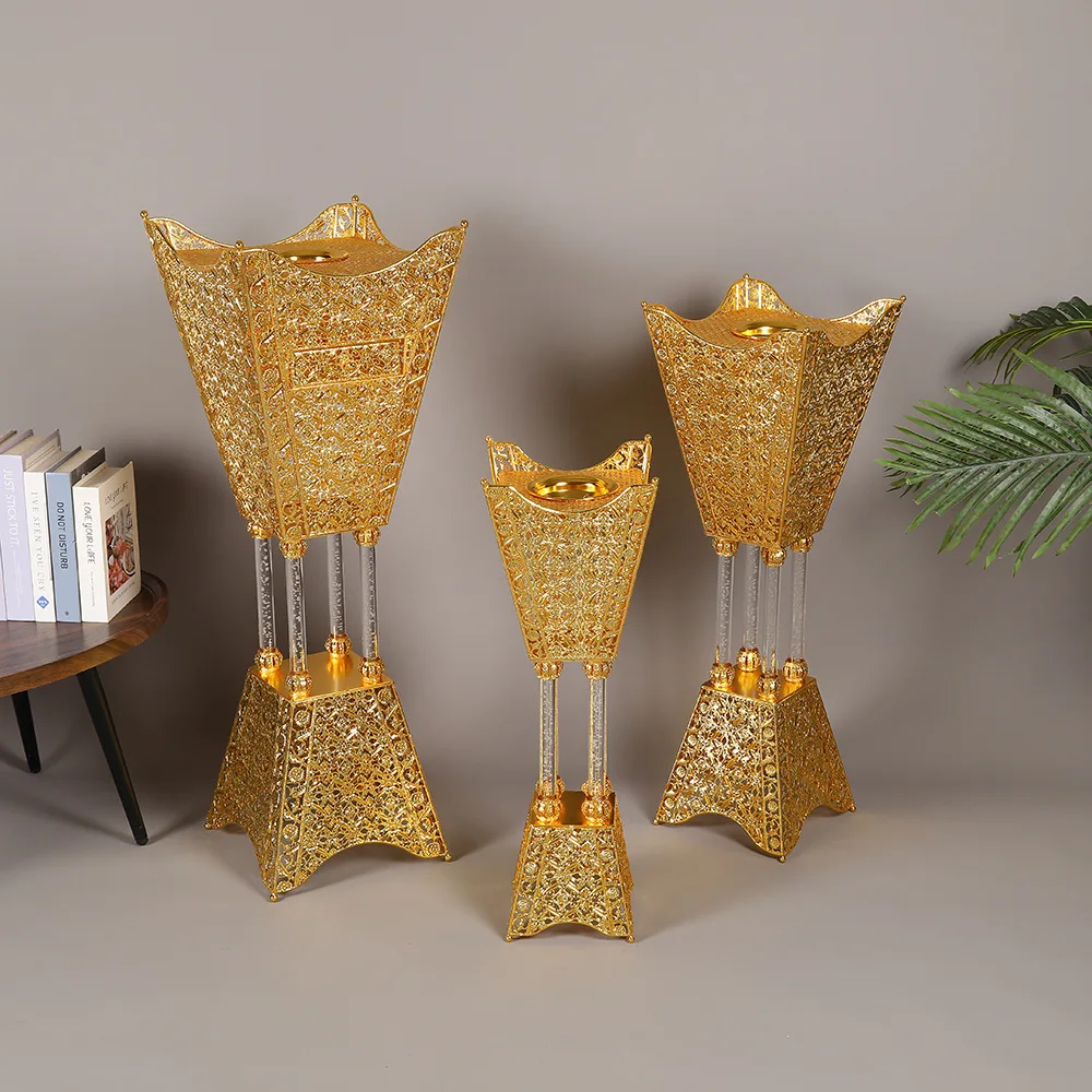 Furnace tripod metal hollow large incense burner Arab home living room dining room decoration creative gifts