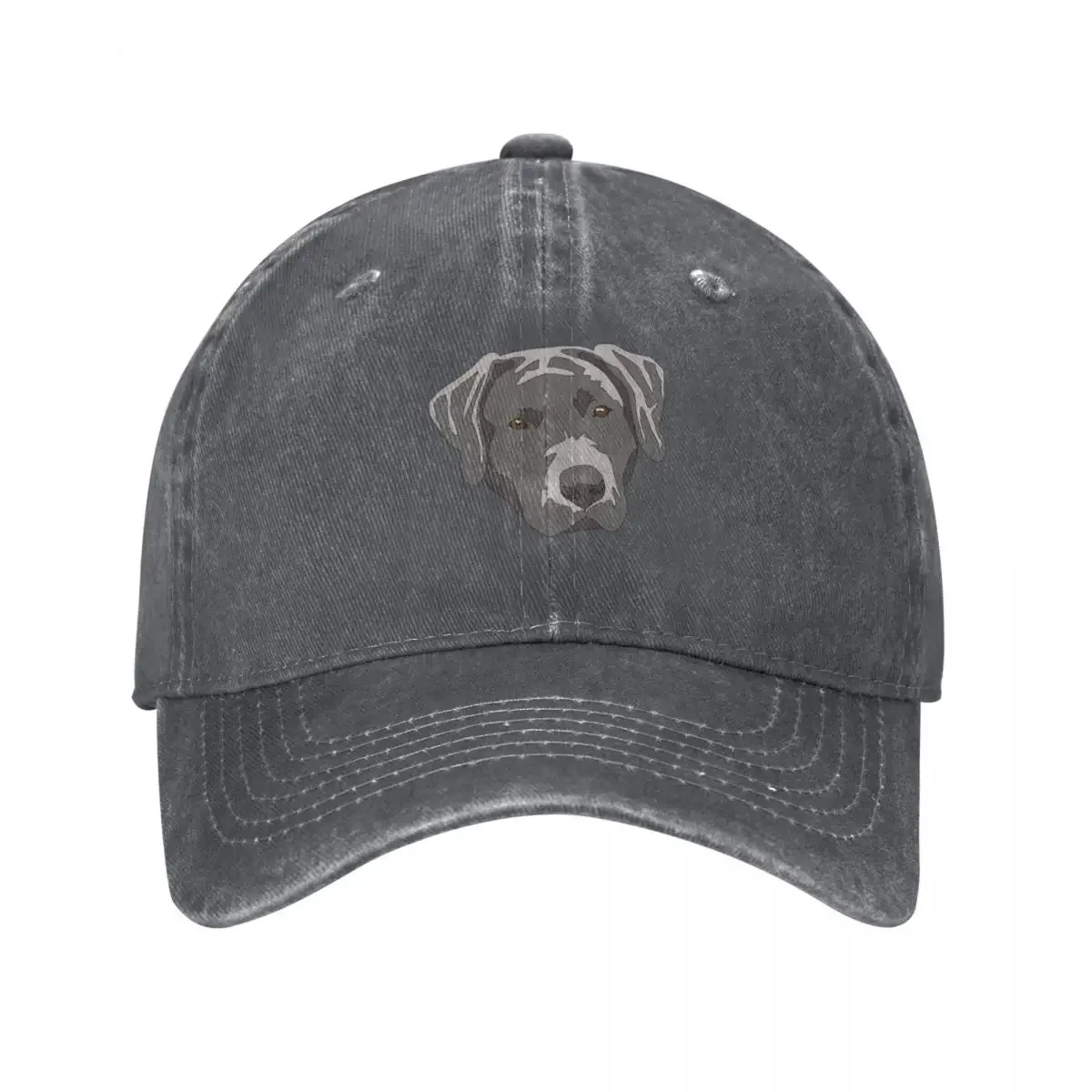 

Silver lab face Baseball Cap Icon Visor Hats For Men Women's