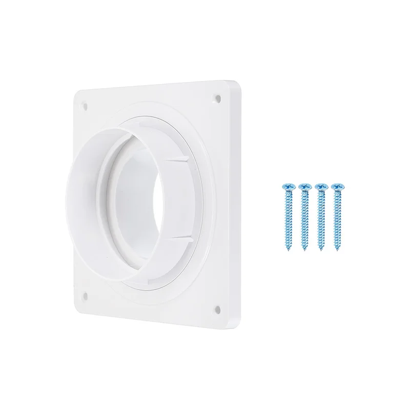 4 Inch Dryer Vent Wall Plate Adapter Connector Quick Connect Cover Clamps for Indoor Dryer Hose Systems