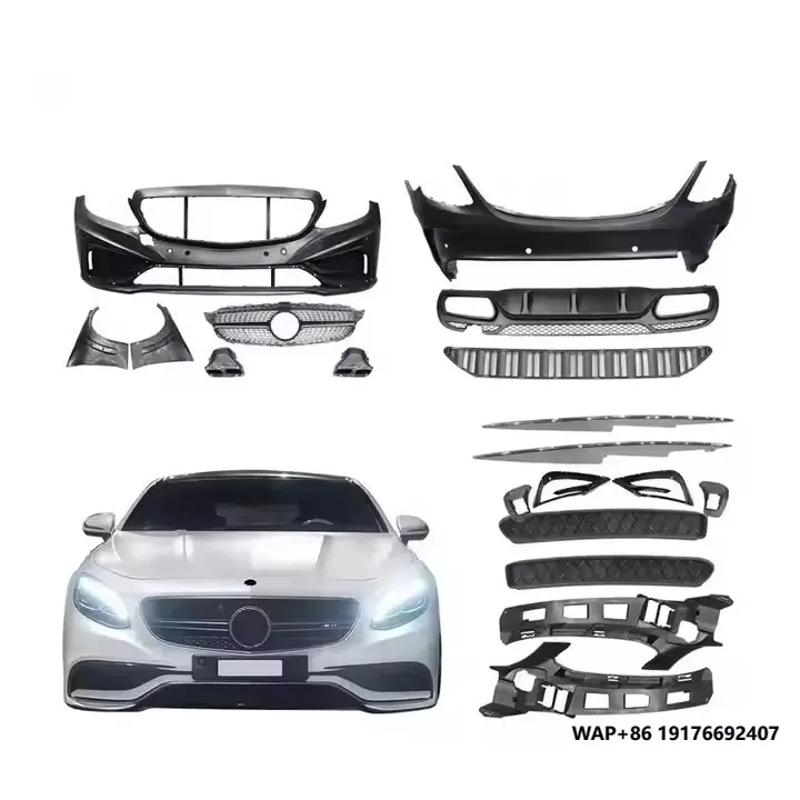 

Auto Parts pp Body kit Fender Rear Lip Car Bumpers for Mercedebenz C Class W205 C63