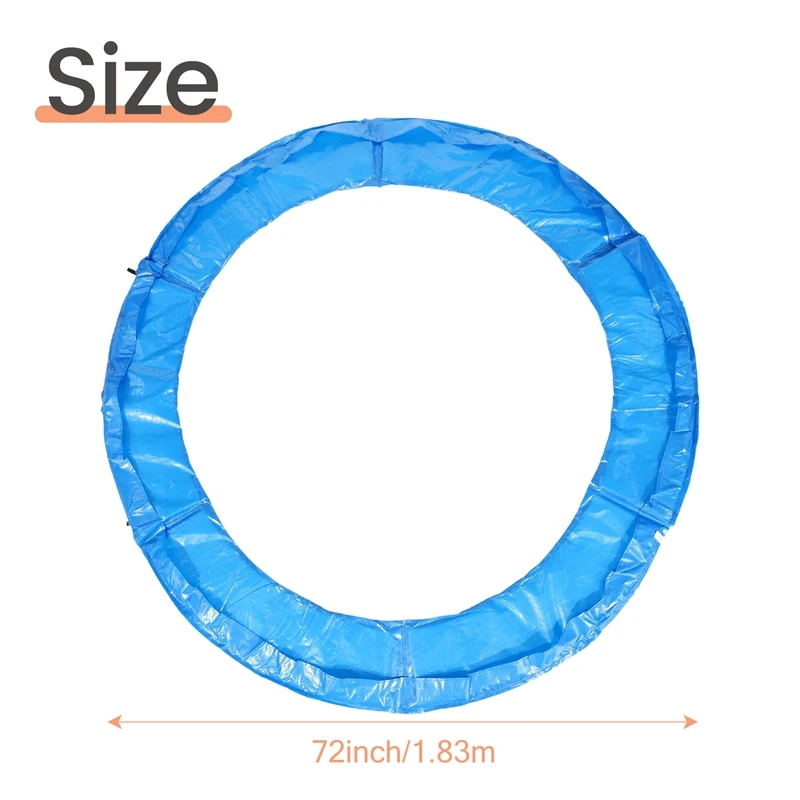 Round Trampoline Replacement Safety Pad Spring Cover Fit 6Ft Trampoline Frame Edge Cover Accessories