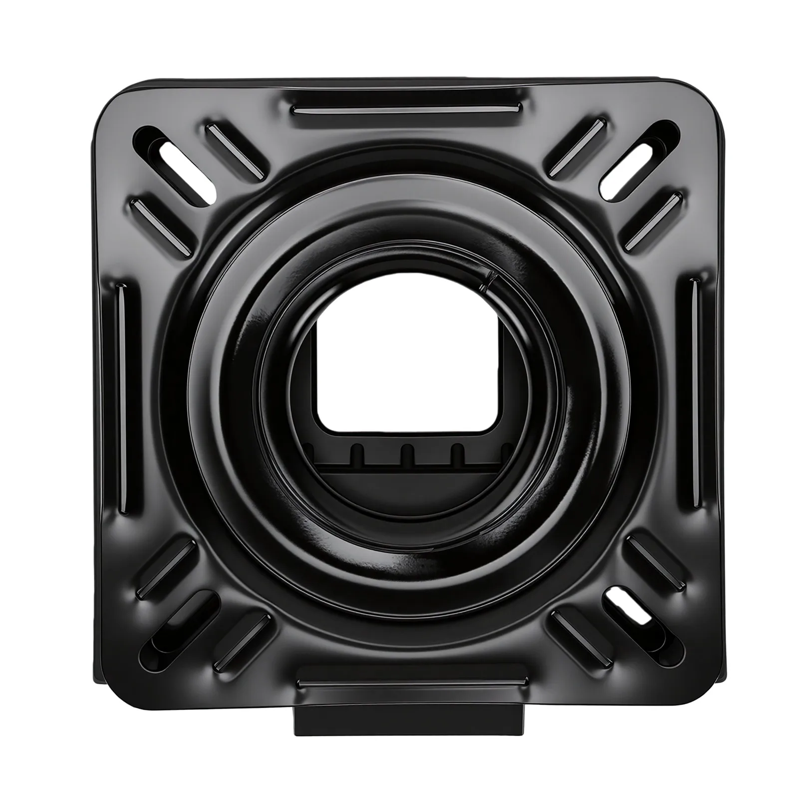 Boat Seat Swivel Mount 360° Rotation Black Coating Heavy Duty Quick Disconnect Seat Bracket for Canoe Pontoon Boat