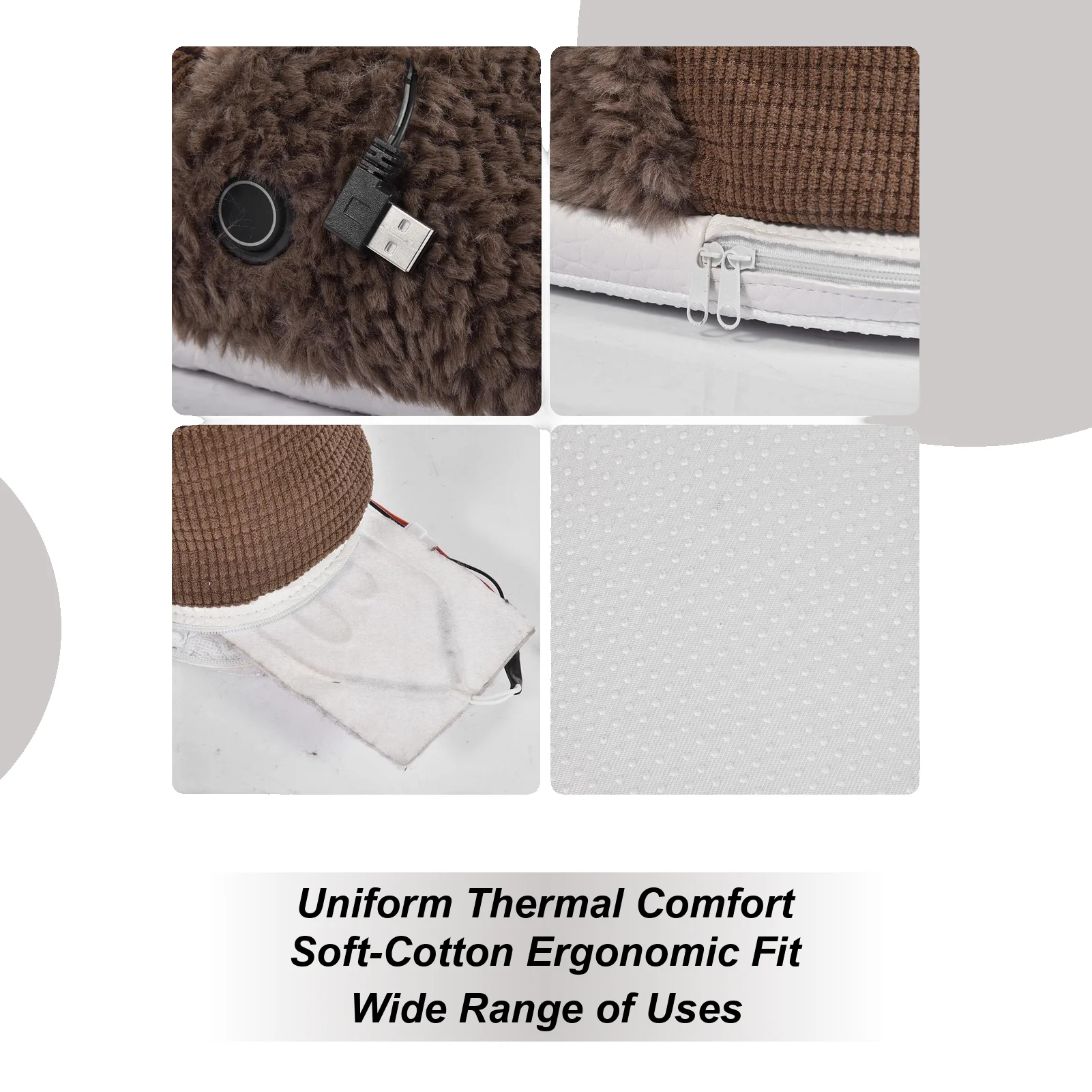 

Домашние тапочки с подогревом, теплые электрические USB-грелки для ног с подогревом, моющиеся ботинки для мужчин и женщин, домашняя кабина для кемпинга, путешествия, офиса, дома