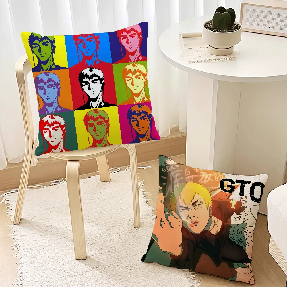 Anime GTO Great Teacher Onizuka Cool For Bedroom Car Coffee Shop Room and Living Room Sofa Decorative PillowCover