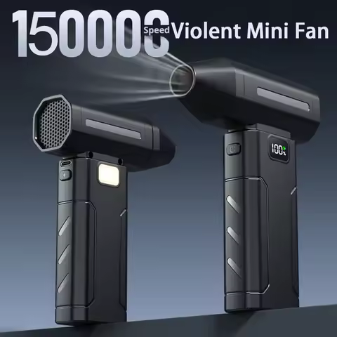 Soplador de ventilador Turbo Jet sin escobillas X8, potente soplador de aire eléctrico de 150000RPM, aspiradora, limpiador de polvo portátil, ventilador violento