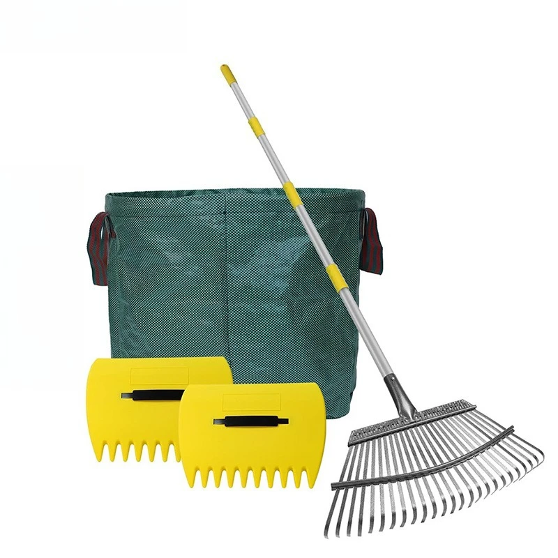 

Garden tool set Deciduous leaf clip Deciduous leaf rake Soil Deciduous leaf bag combination
