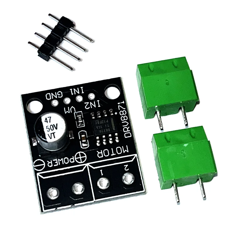 DRV8871 Brushed DC Motor Driver Board H-Bridge 6.5V-45V PWM Controller Module 3.6A Current Sense for Arduino