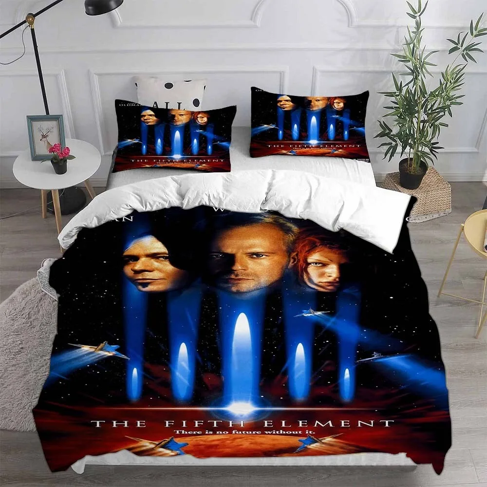 Exquisite 3D Fifth Element Wallpaper Anime Digital Printing Bedding Set Duvet Cover Comforter Bed Youth Kids Girl Boys Gift