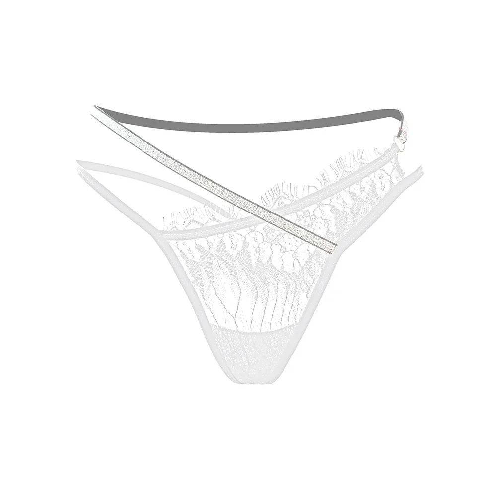 1pc Women\\\'s Shiny Cross Strappy Bikini Panties Underwear T-Back Thongs G-Strings Sexy Sheer Female Briefs Shorts