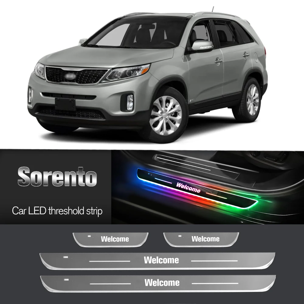 

Car Door Sill Light For Kia Sorento 2002-2023 2006 2011 2012 2016 Customized Logo LED Welcome Threshold Pedal Lamp Accessories