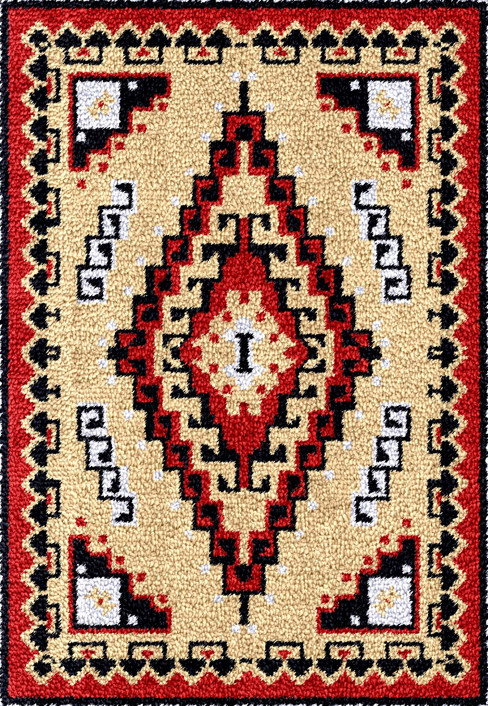 Bee Latch Hook Kit Rug Canvas Printing Swans Handwerken Knooppakket DIY Carpet Embroidery Flowers Map 55-75cm