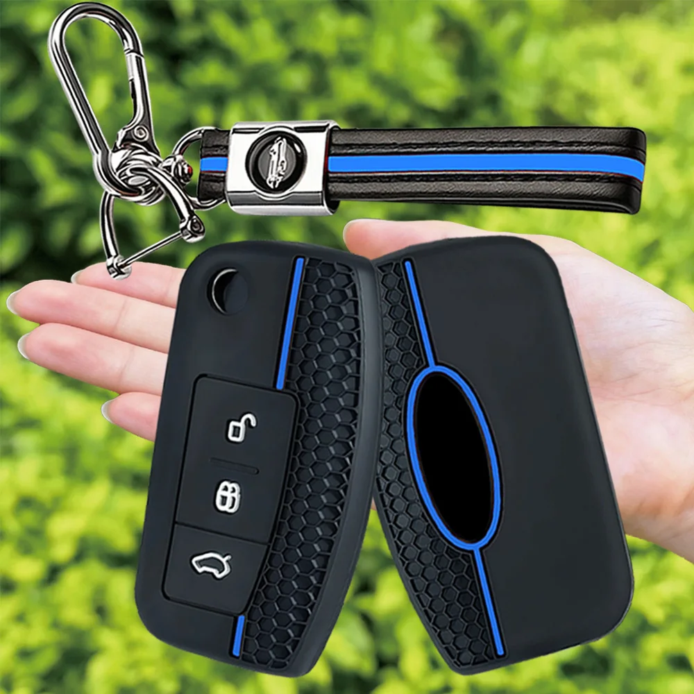 car key case cover key holder for Ford Focus mk2 C Max S-MAX EcoSport Fusion Fiesta Mk7 Cowgar Mondeo 2 Mustang Mach Keychain