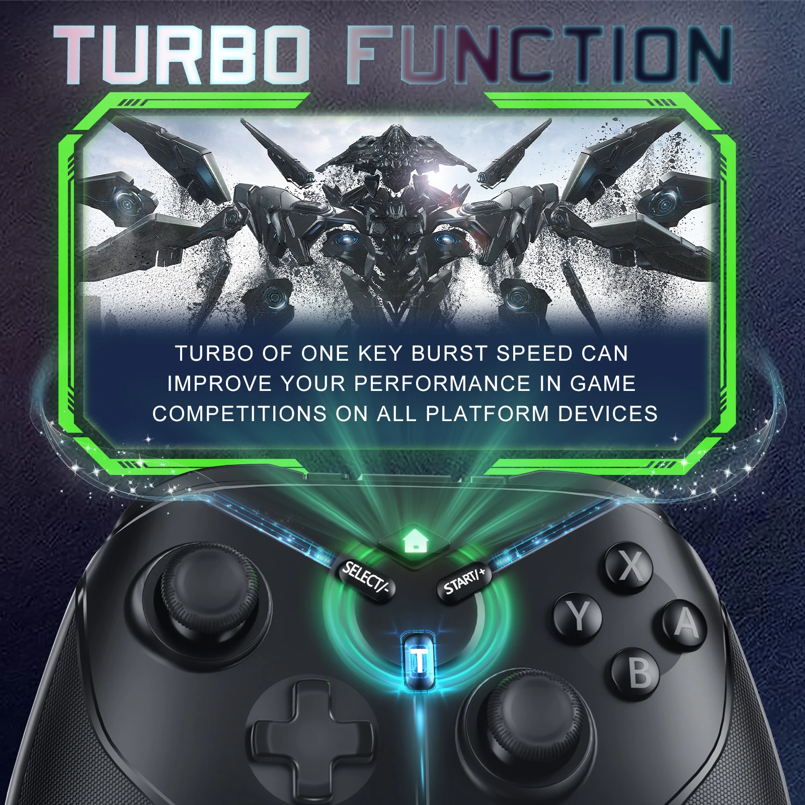 Manette de jeu sans fil pour Nintendo Switch Pro, pour Console de jeu OLED/Lite/Steam/Android/IOS, avec gyroscope à 6 axes