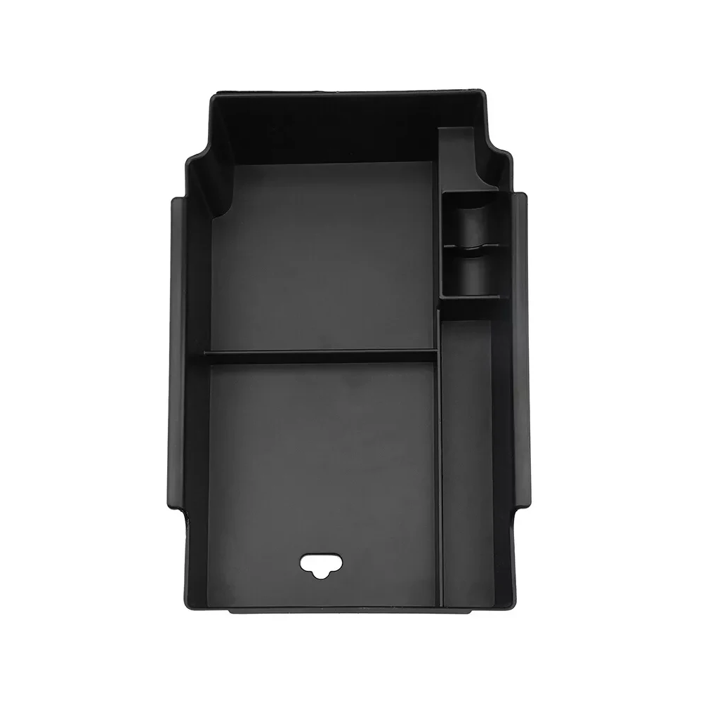 صندوق تخزين مسند الذراع في مركز السيارة صينية تنظيم مناسبة لسوبارو Crosstrek 2023-2024 أسود ABS