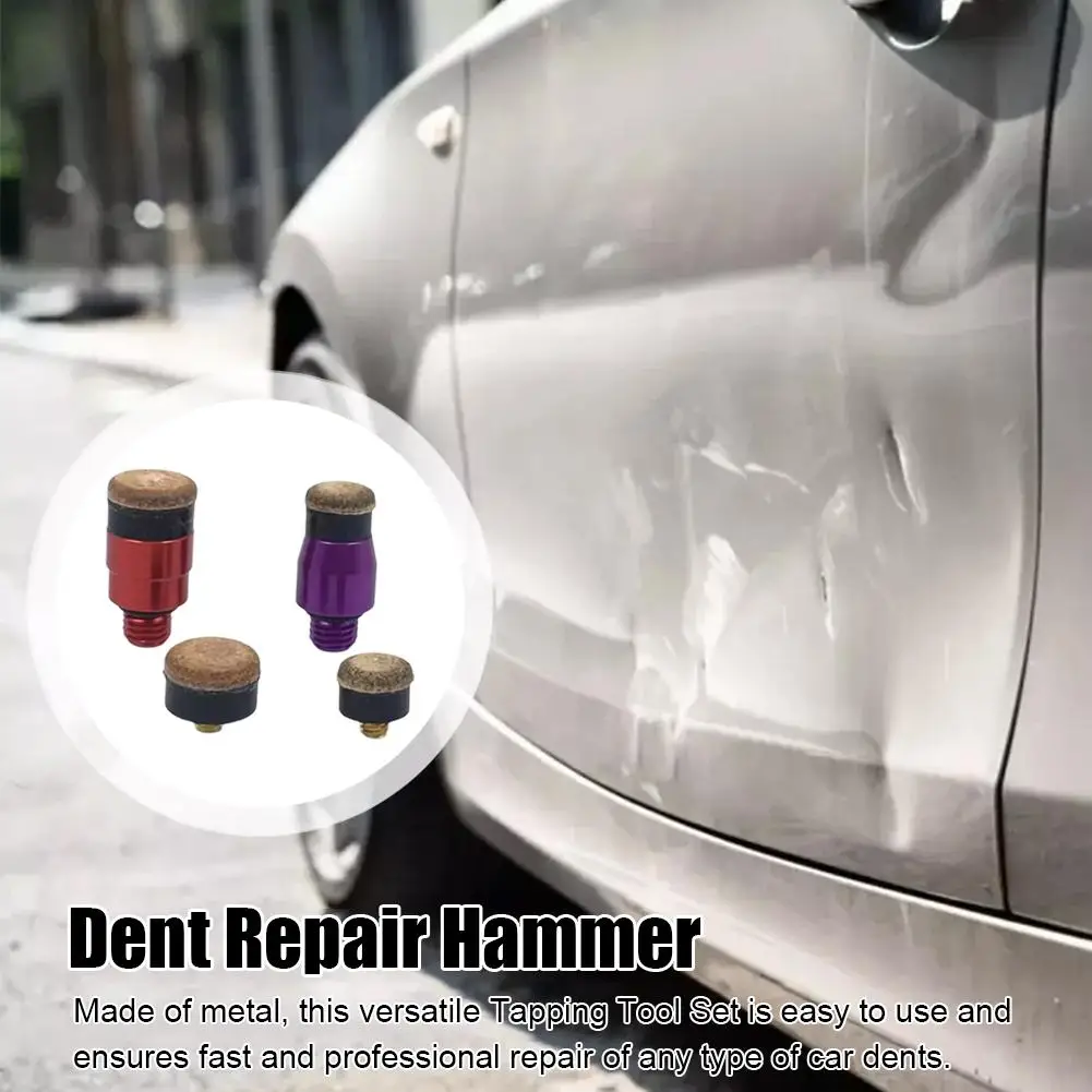 Auto Dent Repair Percussion Self-tapping Leveling Hammer For Car Dents Pits Leveling Hammer Tip Self-tapping Leather Head Tools