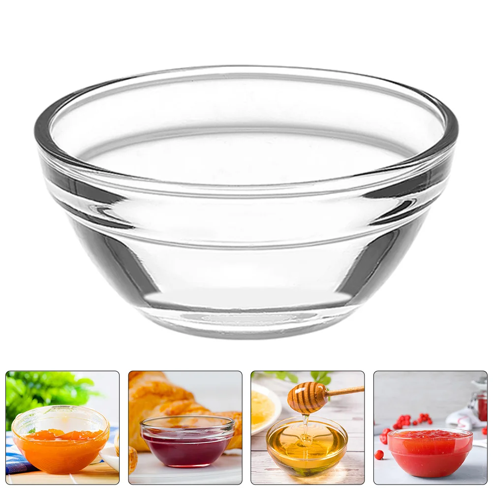 

3Pcs Stackable Glass Pudding Bowls Clear Small Dessert Jelly Cups Food Containers Pudding Bowl Jelly Cups Bowls