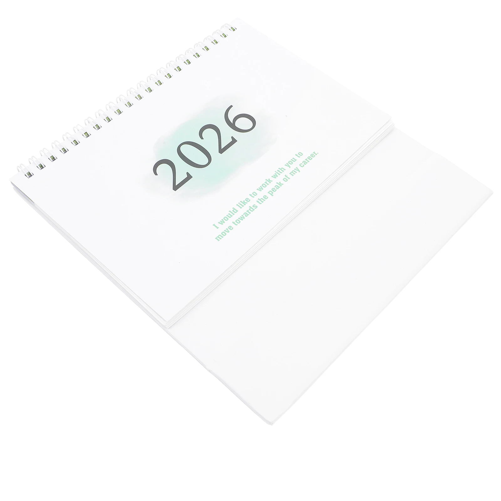 

Small Standing Mini Desk Calendar 2026 Flip Style Daily Planner Organizer for Home Office Decor Light Green Desk Calendar