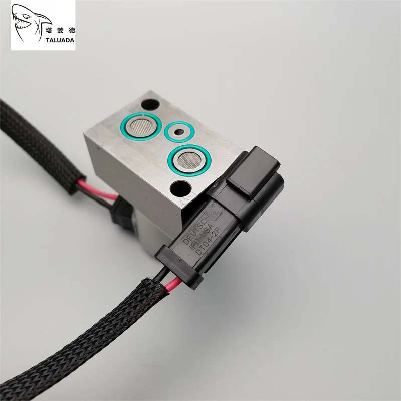 Para válvula solenoide Komatsu PC200-7 válvula solenoide proporcional de bomba hidráulica