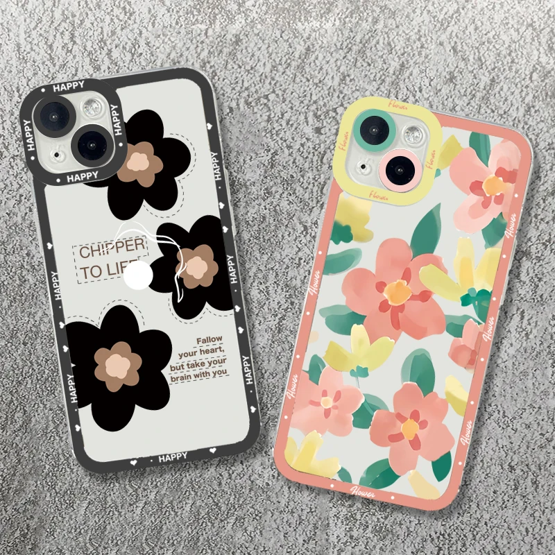 

Case For Redmi Note 13 Cases Redmi 12 Case Flower Soft Clear Case For Xiaomi Redmi Note 12 Pro Plus 12S 11S 11 10S 10 13C Cover