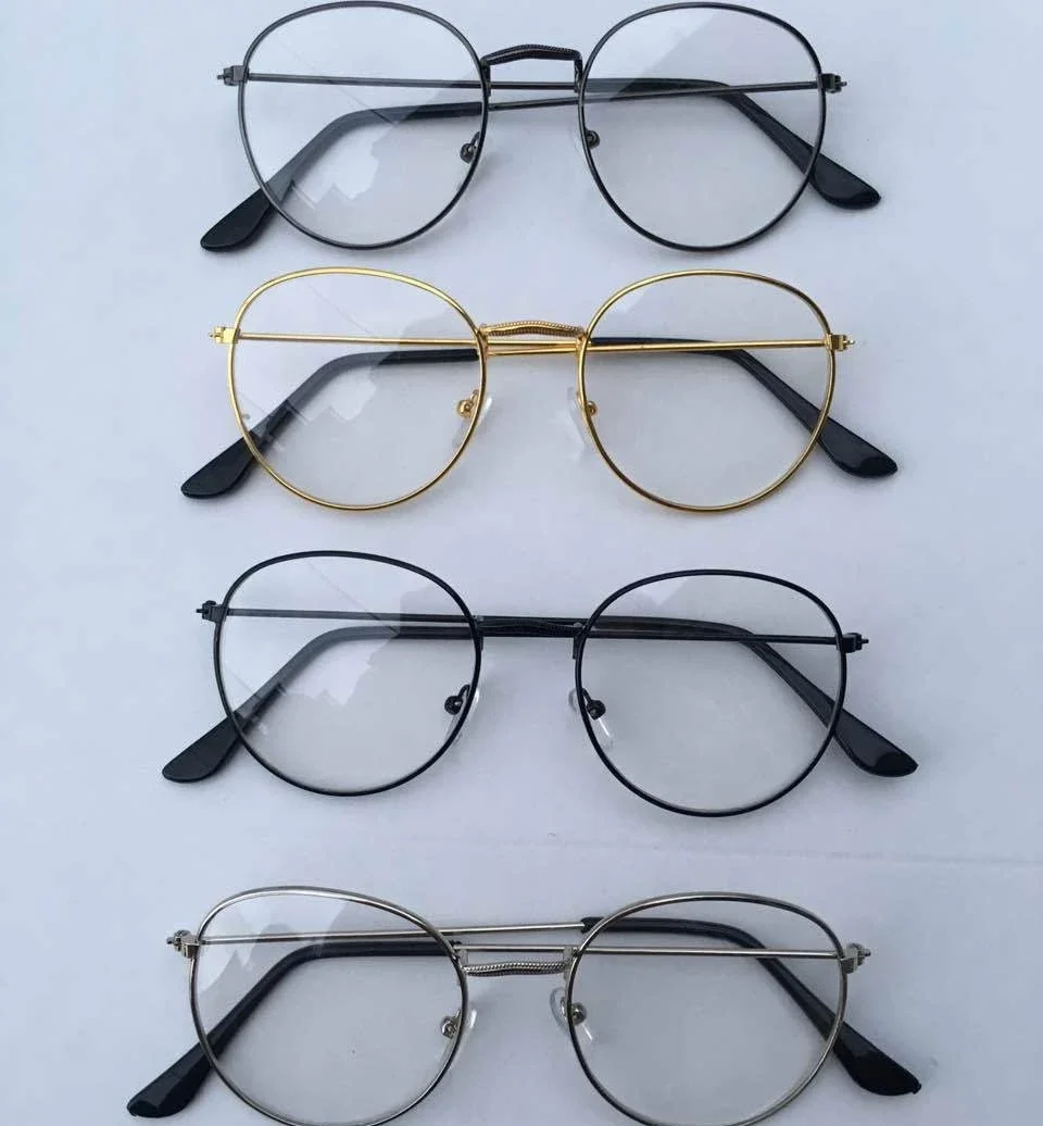 Metal Myopia Glasses -1.0To -4.0 Thin Frame Circular Frame Glasses Unisex Finished Glasses