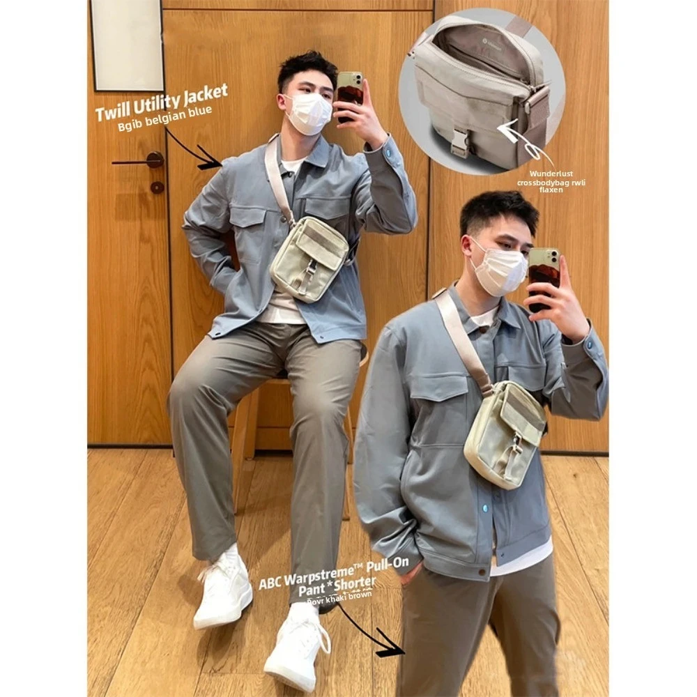 

2025 new men's and women's crossbody shoulder bag elegant and atmospheric fitness and yoga bag