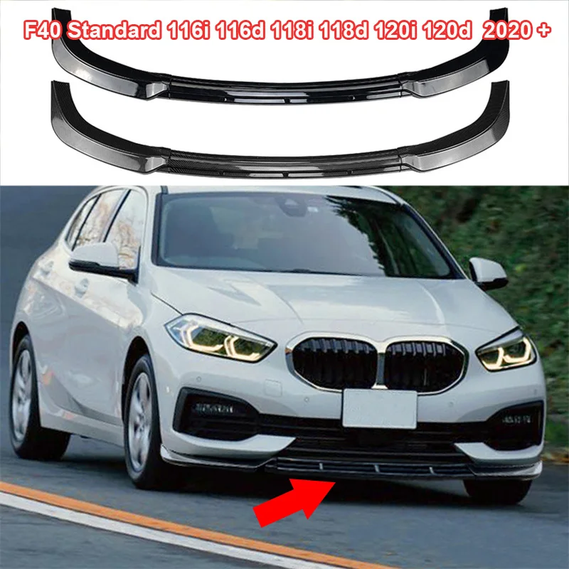 

Gloss F40 Standard Front Bumper Lip Splitter Diffuser Body Kit For BMW 116i 116d 118i 118d 120i 120d 2019 2020 2021 2022 2023