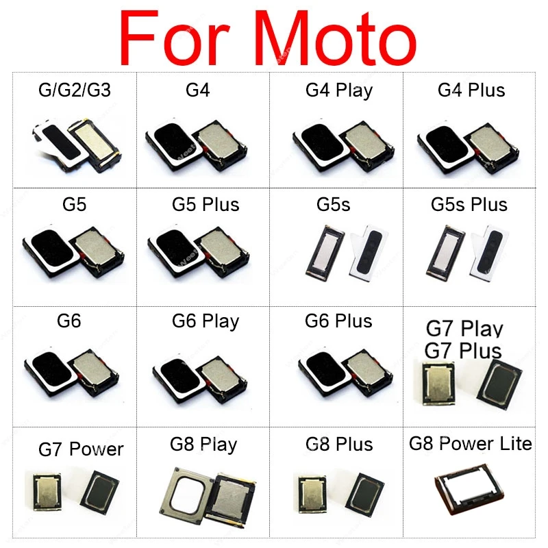 Głośnik słuchawki dla Motorola Moto G G2 G3 G4 G5 G5S G6 G7 G8 grać Plus moc głośnik ucha dźwięk słuchawki ucho kawałek Flex wstążka