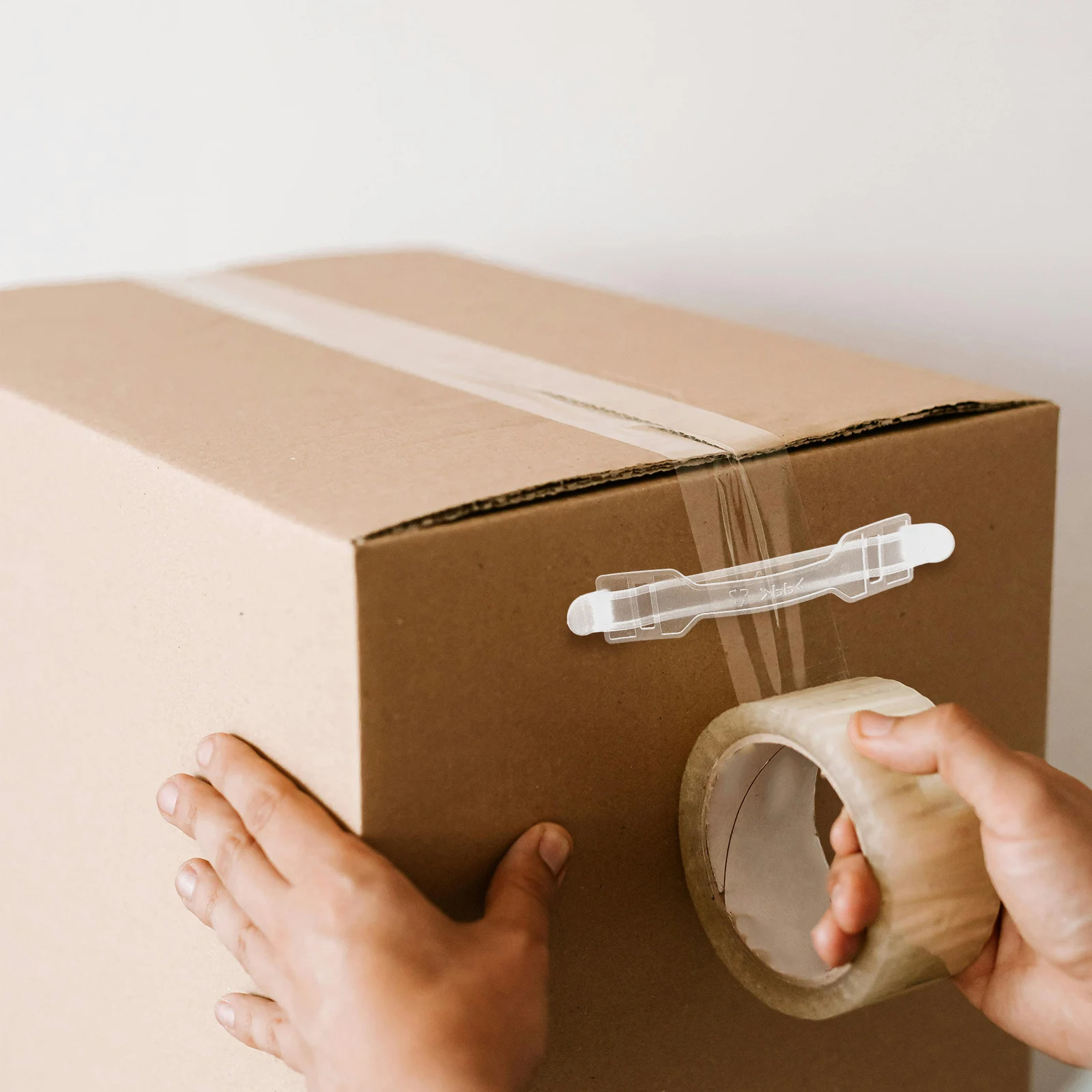 

30pcs Plastic Handle Pastry Boxes Carrying Straps White Handles for Moving Storage Packaging Disposable Food Boxes