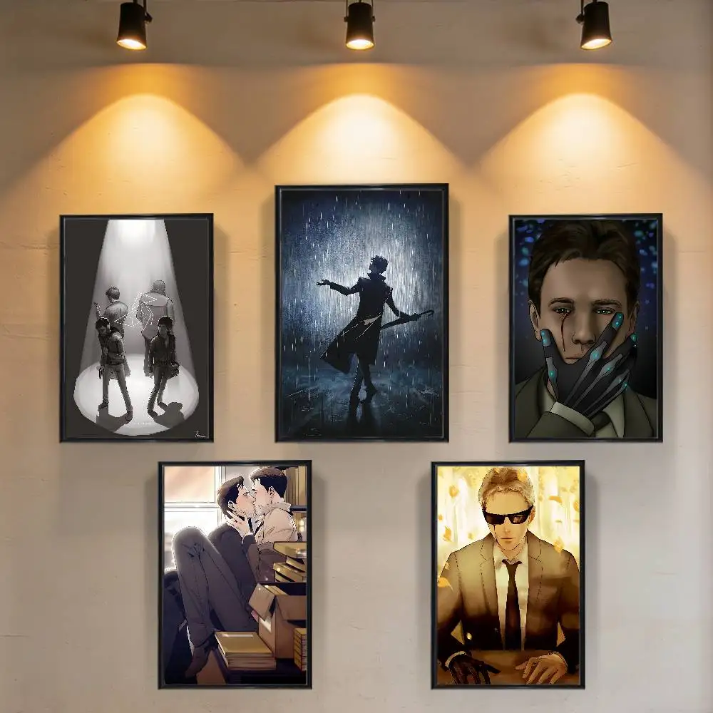 Norman Jayden Heavy Rain Poster Trendy Wall Art For Coffee Office Bar Decoration Best Gift Good Sticker Printed On PP Paper