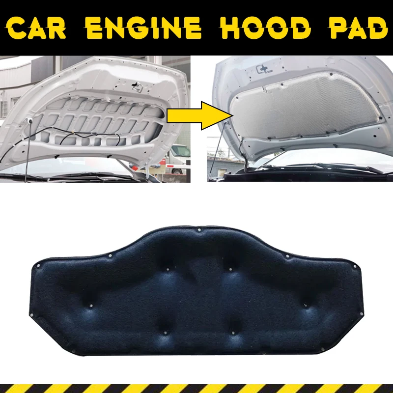 

Car Engine Hood Pad For BMW X1 F48 sDrive18i xDrive20i 2016-2022 2017 Heat Insulation Cotton Soundproof Cover Sound Accessories