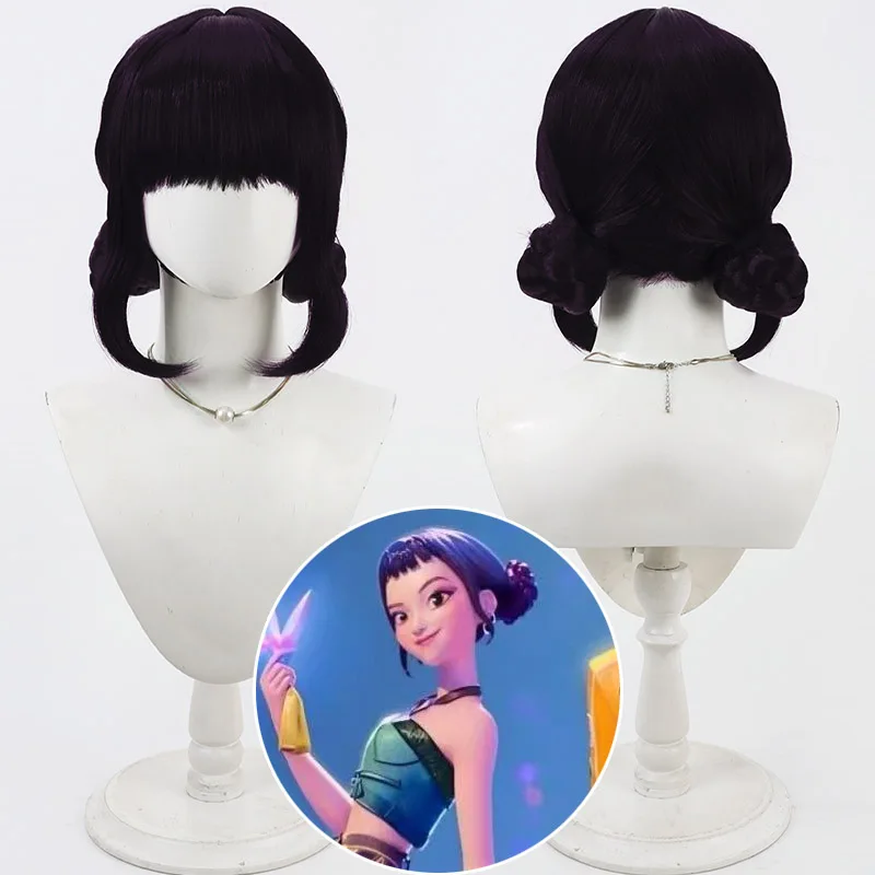 Skpop Witch Hunter Group Zoe Rumi Cosplay Wig Heat Resistant Synthetic Hair Halloween Party