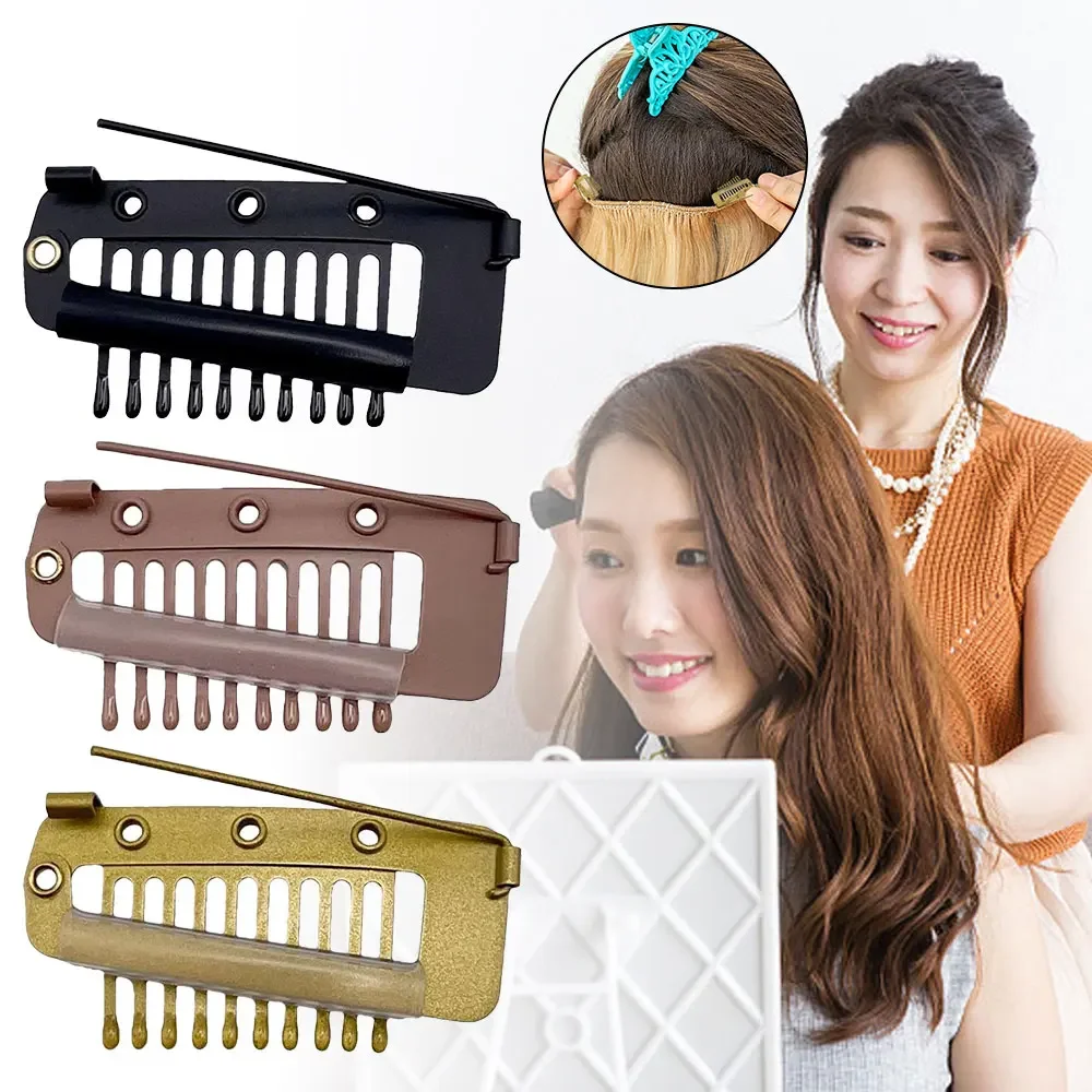 10 Uds Clips Chunni Dupatta con pasador de seguridad 10 dientes Clip de pelo de agarre fuerte Duppatta Hack Hijab Tikka Clips de agarre de ajuste