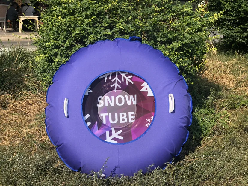 Customized adult children's double inflatable ski ring, swimming ring, water air cushion, grass skiing ring, grass ring thickene