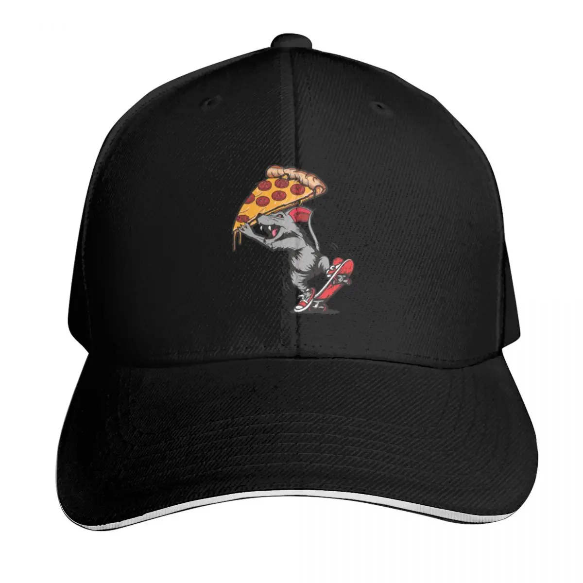 Noice Guys Pizza Rat Baseball Cap Summer Beach Travel Streetwear Hip Hop Trendy Vintage Retro Embroidered