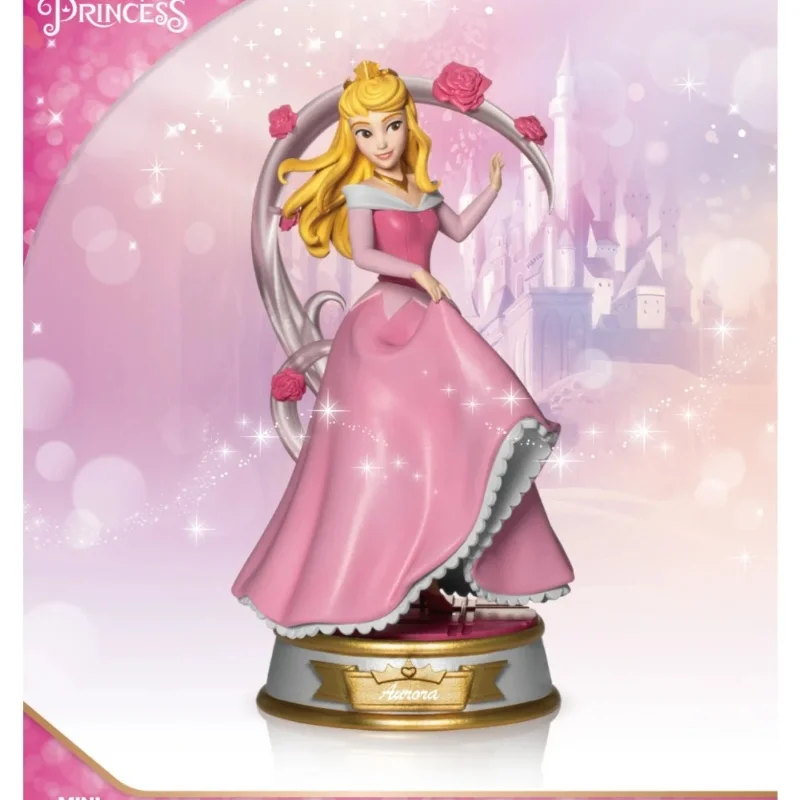 Figura de personaje de película de la serie Fall In Love de princesa de Disney, Reino de la bestia auténtica de 13cm, juguete de modelos coleccionables, regalo de cumpleaños