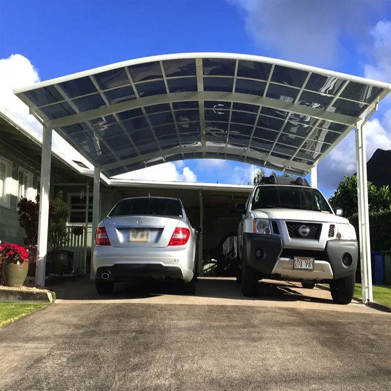 Easy Installation Saves Space Outdoor Car Parking All Aluminum Frame Polyester Roof Carport High Quality Backyard Car Shelter