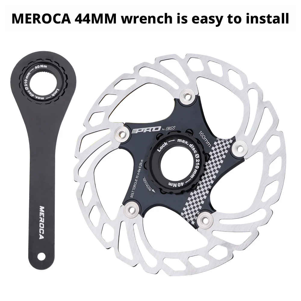 Bicycle Centerlock Lockring and Spacer Bike Center Lock Cover Wrench for 6 Bolt Disc Brake Rotor