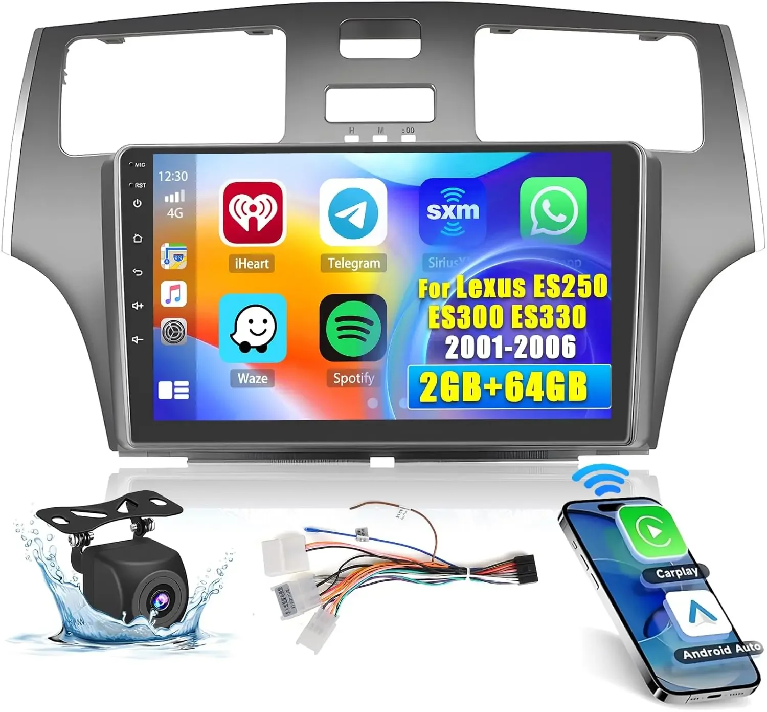 

9Inch GPS Navi Radio Car Stereo Player Compatible for ES300 ES330 XV30 2001-2006 Android 13