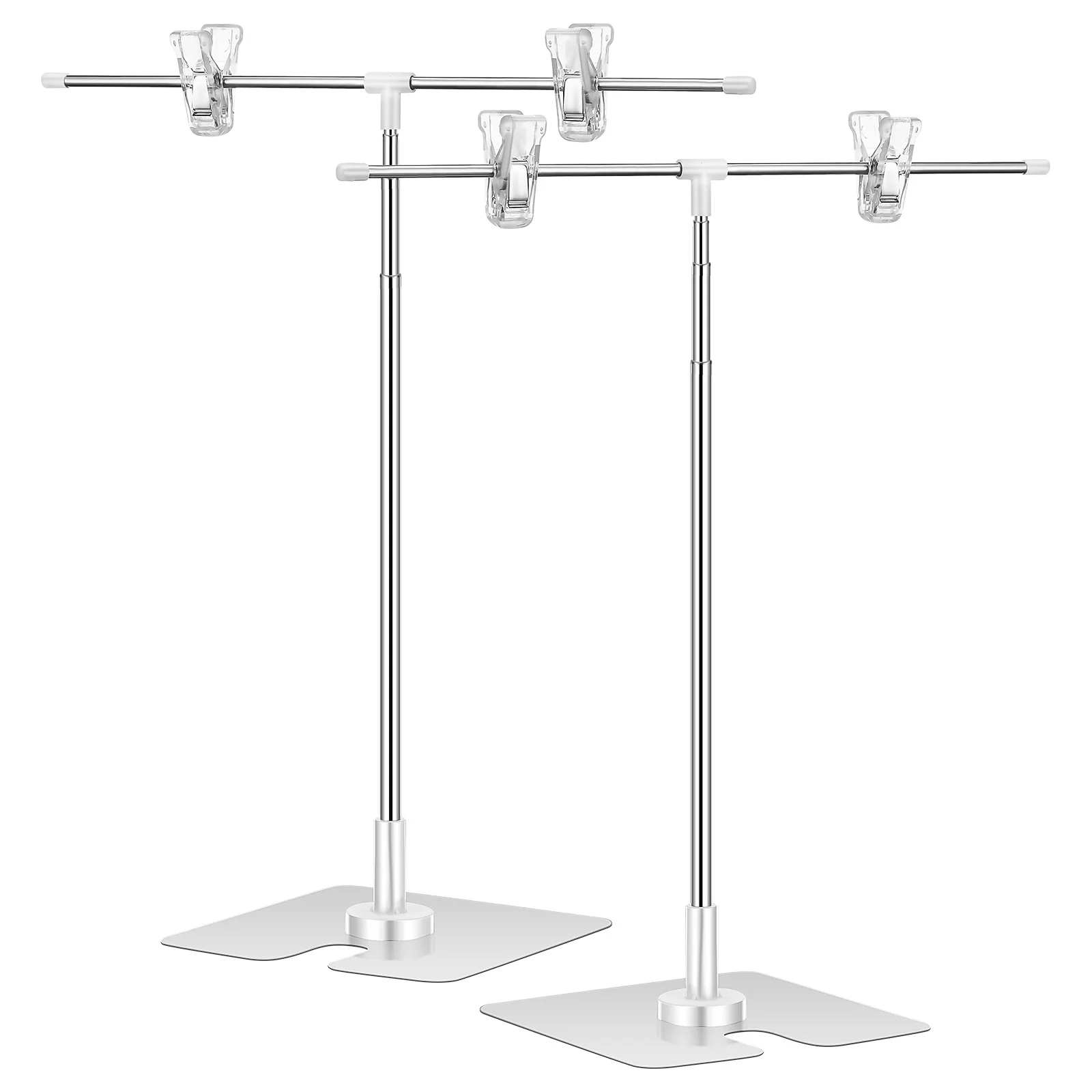 

2 Pcs Display Stand Set Adjustable Poster Holders Portable Advertising Rack Indoor Sign Holder Stand
