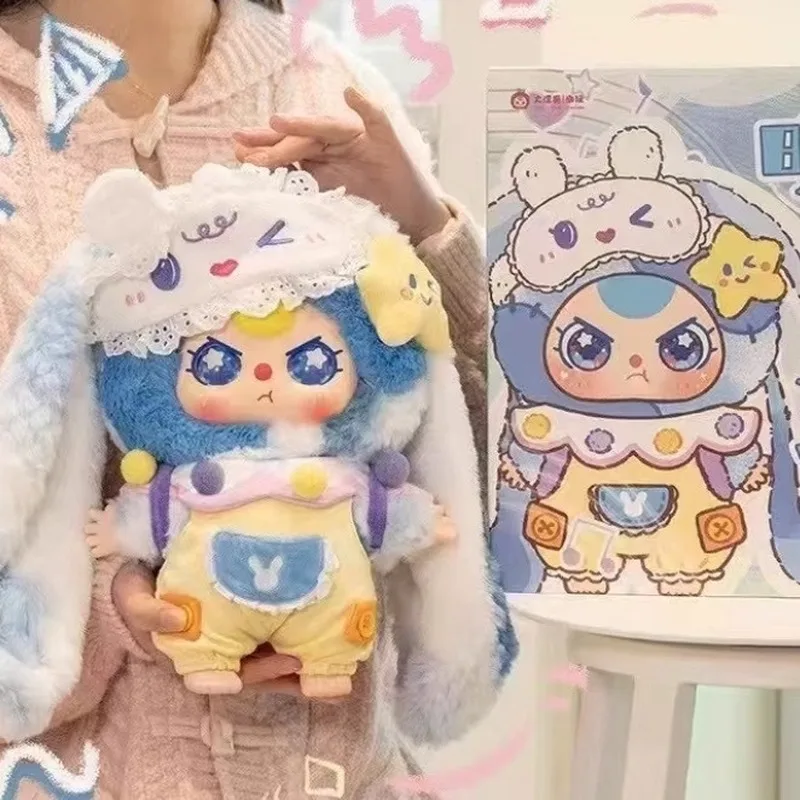 طفل ثلاثة 400% ليلة سعيدة الطفل سلسلة الفينيل صندوق أعمى لطيف الوردي الأزرق السرير زخرفة الديكور تحصيل مفاجأة الهدايا اللعب