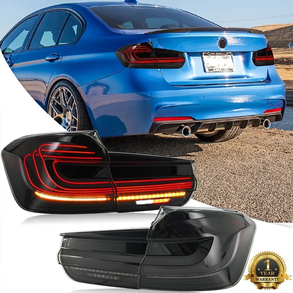 Lighting BMW 3 Series F30 2013-2018 GTS LED Tail Lights Pair Sequential Rear
