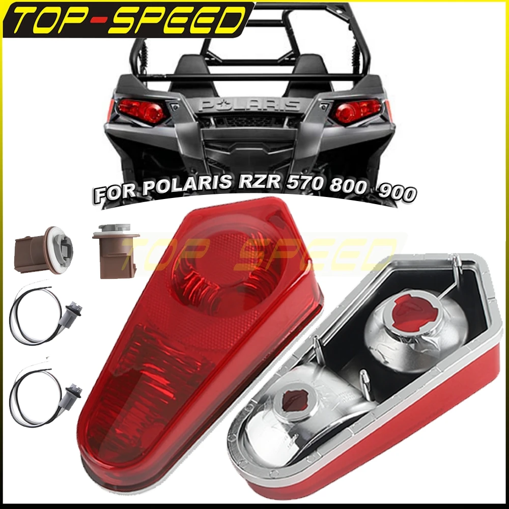 Motorcycle Tail Light Rear Brake Lamp Shade For Polaris Sportsman 570 2014-2017 400 11-14 1000 15-17 With Wire Socket Lampcover