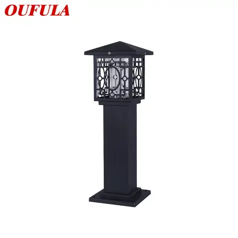 OUFULA 야외 모기 킬러 램프 현대 태양 검은 곤충 죽이기 잔디 빛 홈 정원 안뜰 공원에 대 한 방수